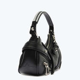 Bolsa Tiracolo Suri Triangle Couro Preta S 50018 2097 0001 Schutz